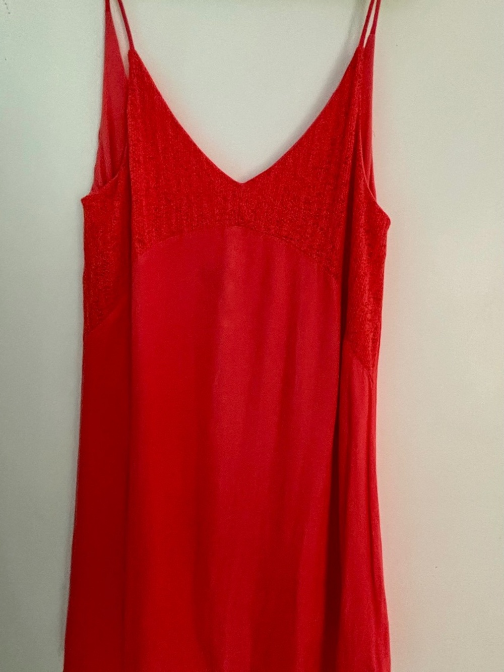 Coral slip dress size M